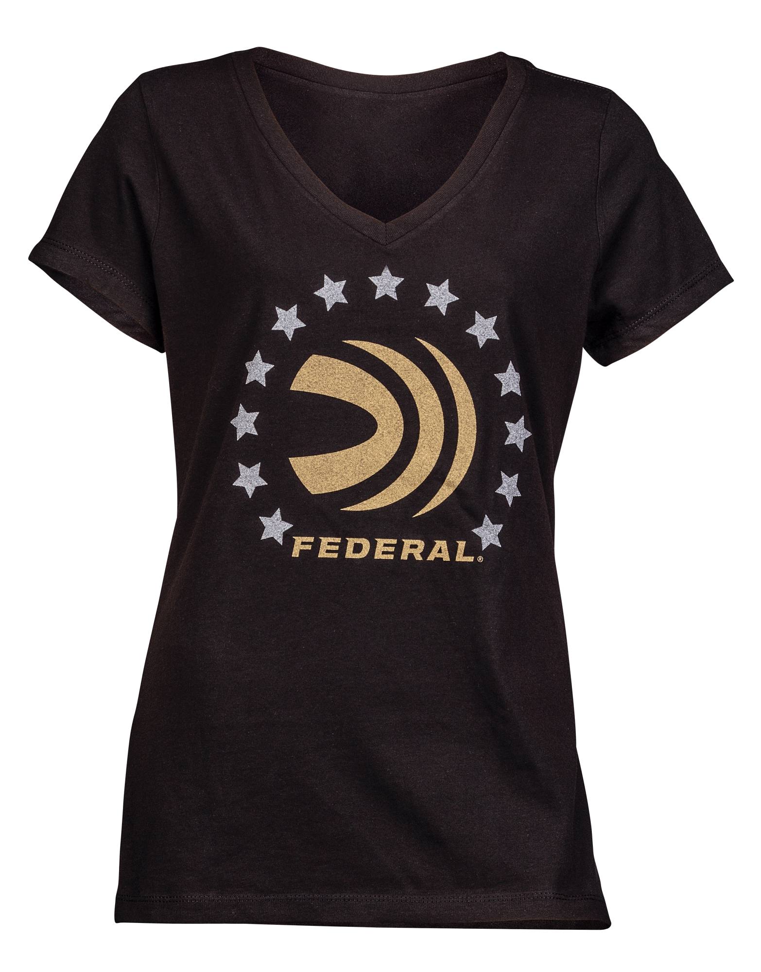 Federal Paramount Metallic Women's T-Shirt, Black, XL