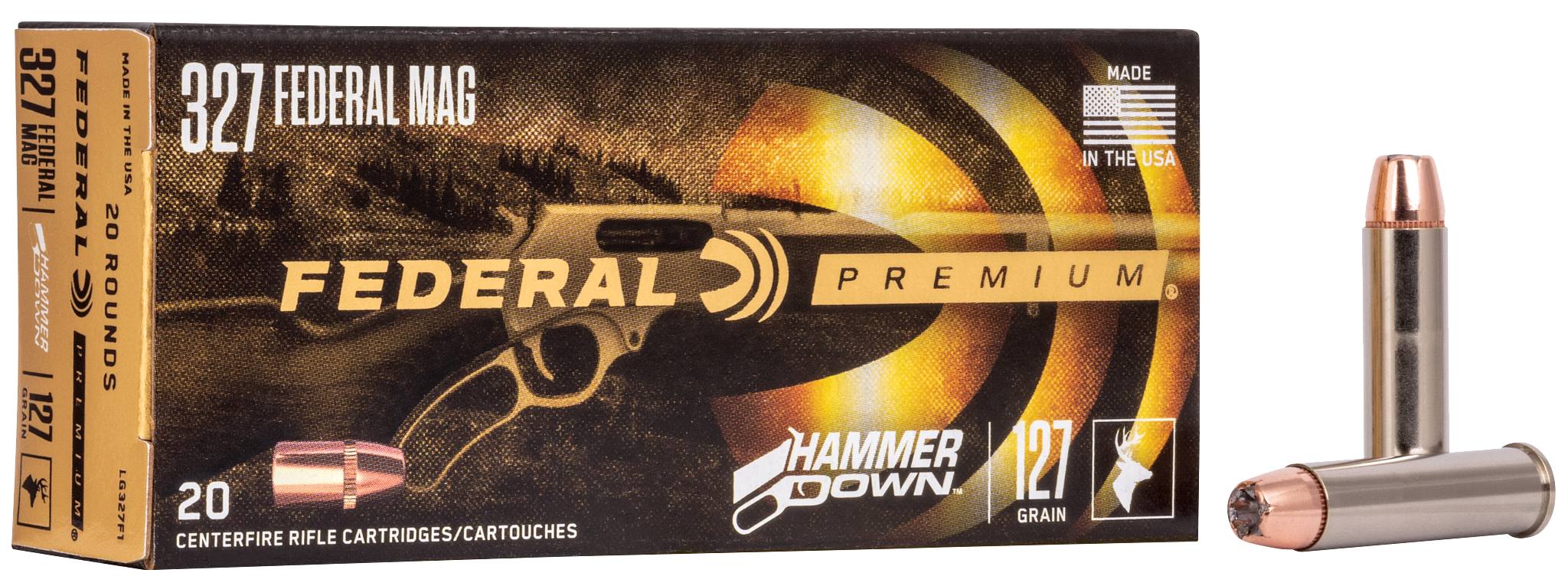 Federal Premium HammerDown Handgun, 327 Federal Magnum, 127 Grain, Bonded Hollow Point, 1650 fps - $46.99 at Federal Premium