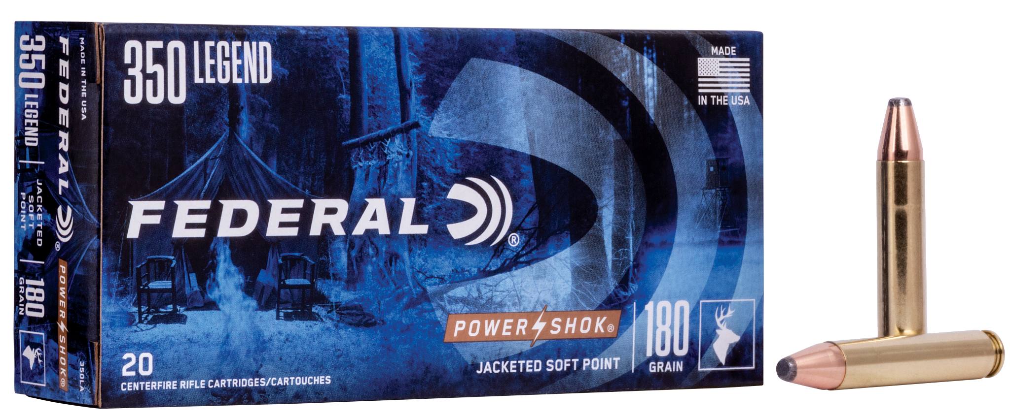 Federal Premium Power-Shok Rifle, 350 Legend, 180 Grain, Soft Point, 2100 fps - $44.99 at Federal Premium