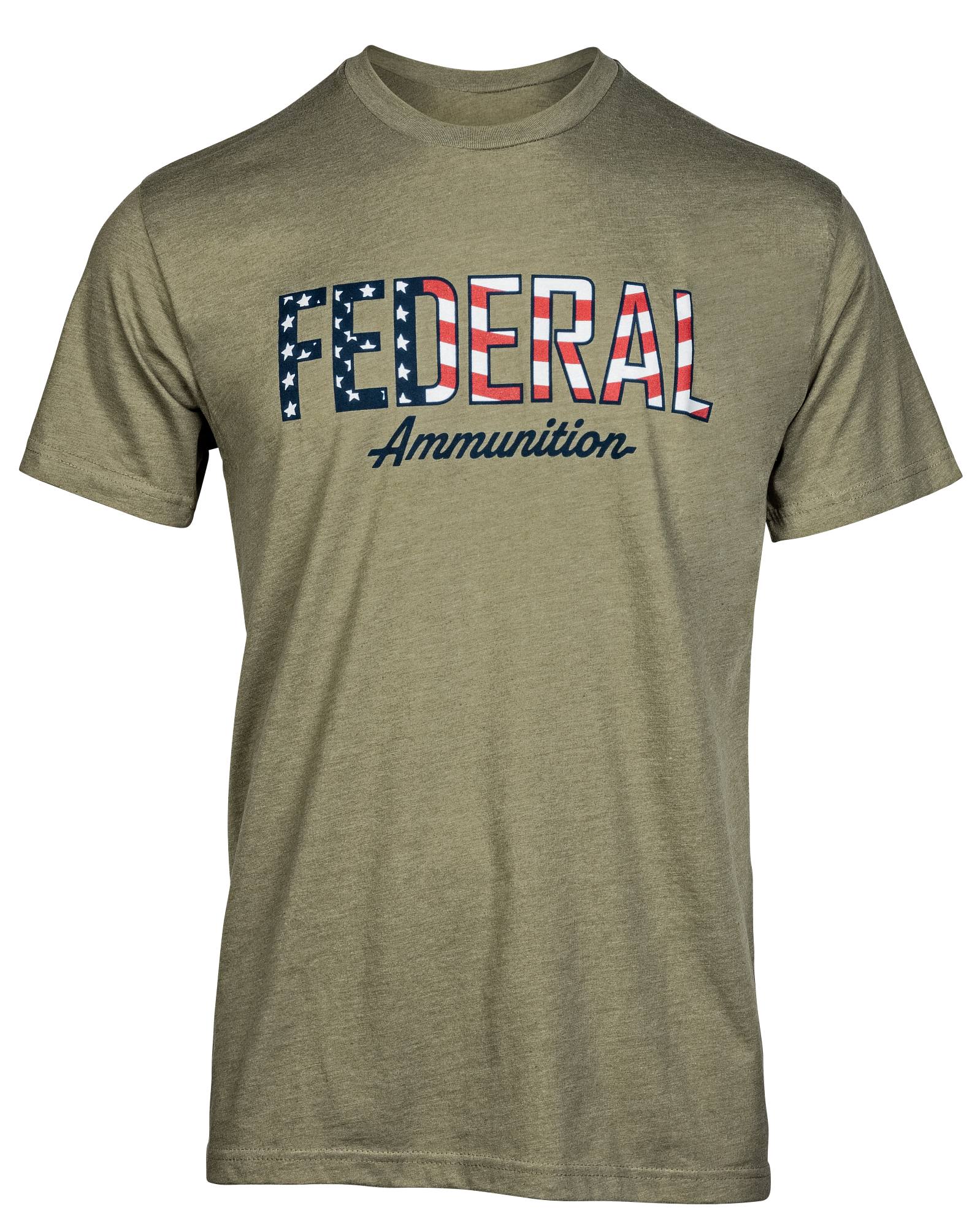 Federal Premium Federal Flag Letters T-Shirt, Olive, Small - $28.00 at Federal Premium