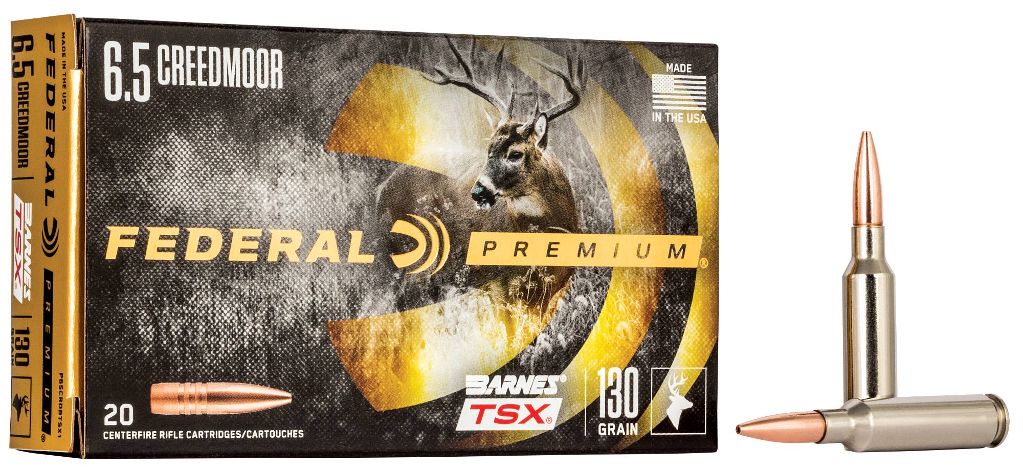 Federal Premium Barnes TSX, 6.5 Creedmoor, 130 Grain, Barnes Triple-Shock X Bullet (TSX), 2825 fps - $68.99 at Federal Premium