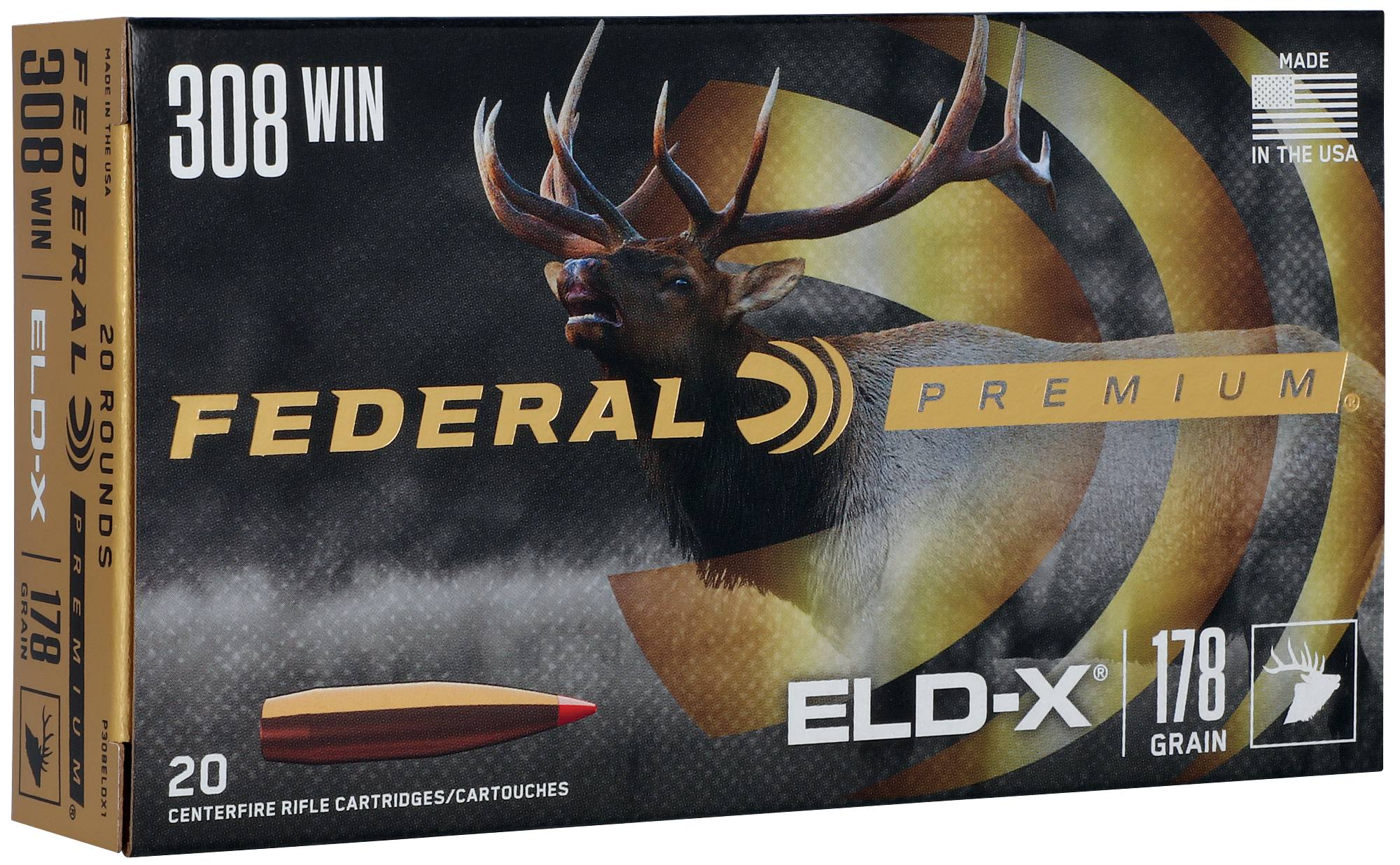 Buy ELD-X 308 Win Ammo | 178 Grain, 2610 FPS | Federal