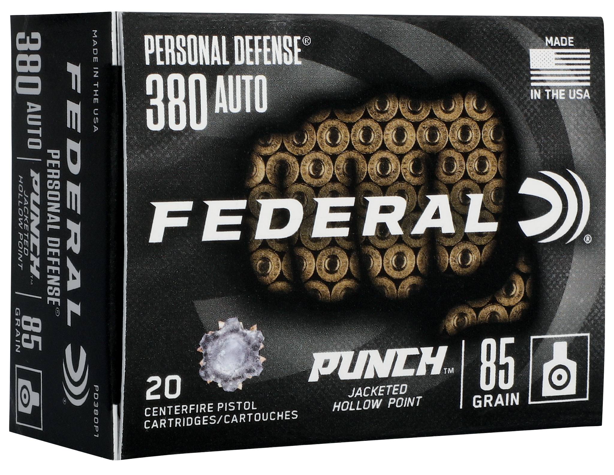 Buy Personal Defense Punch 380 Auto Ammo | 85 Grain, 1000