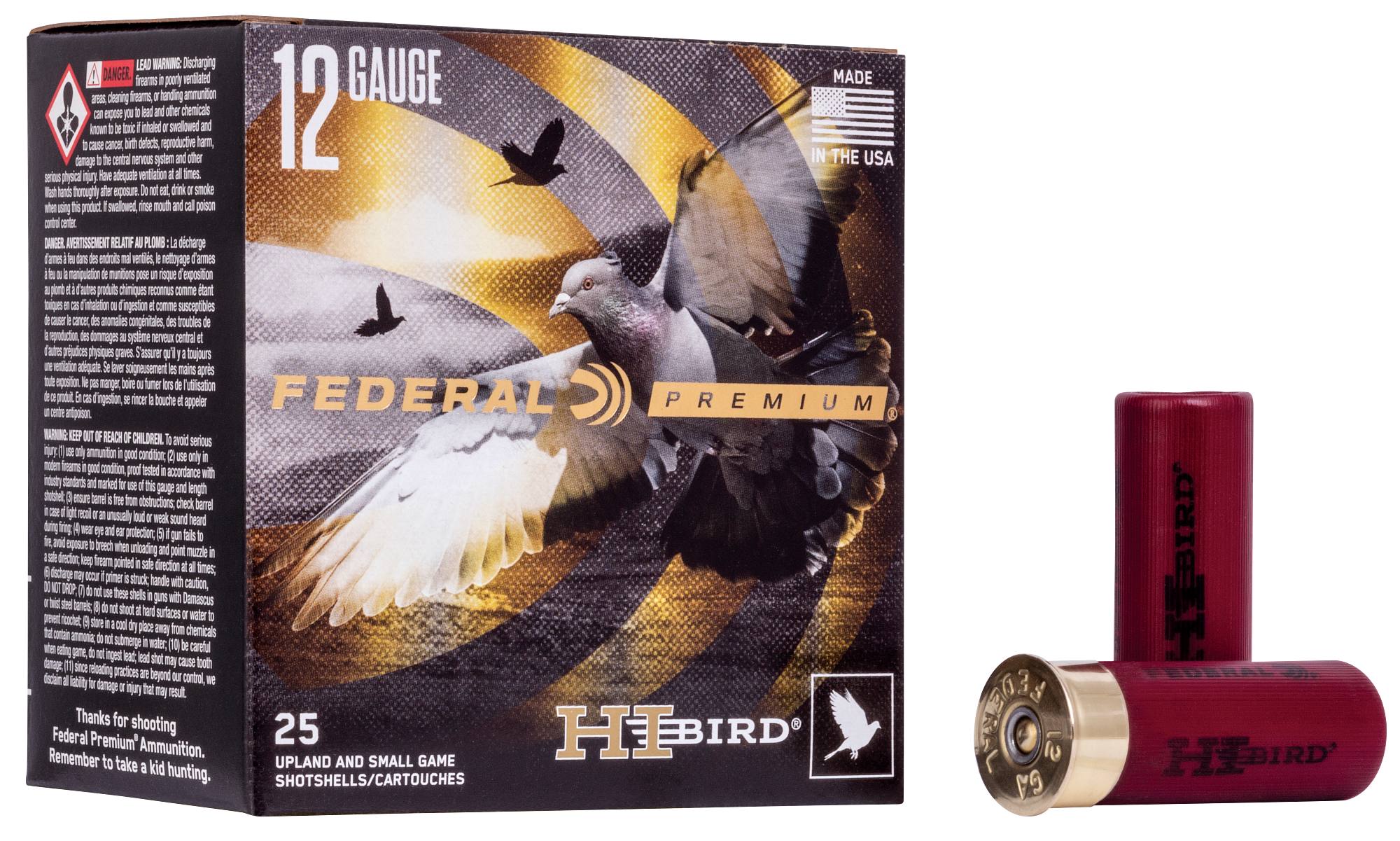 Federal Premium HI-BIRD, 12 Gauge, 7.5 Shot, 2-3/4 in, 1 1/8 oz, 1275 fps - $22.99 at Federal Premium