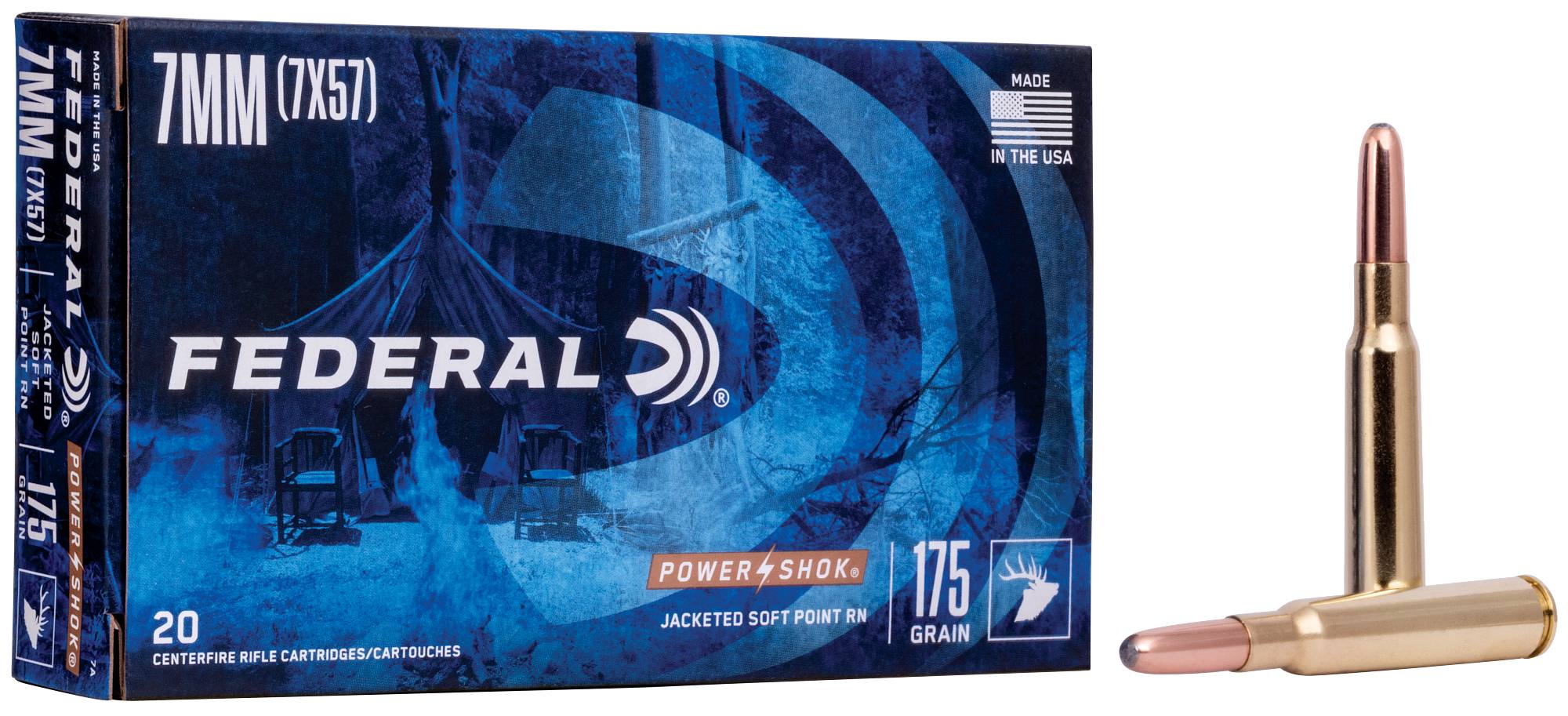 ソウメイ 30本 Buy Power-Shok Rifle 7mm Mauser Ammo | 175 Grain, 2390 FPS | Federal