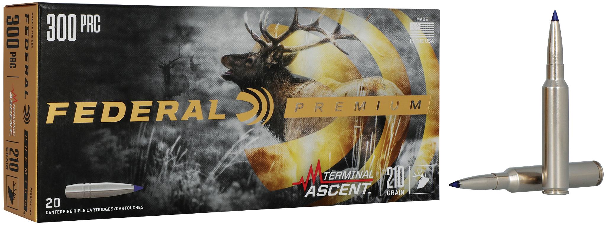 Federal Premium Terminal Ascent, 300 PRC, 210 Grain, Terminal Ascent, 2850 fps - $79.99 at Federal Premium