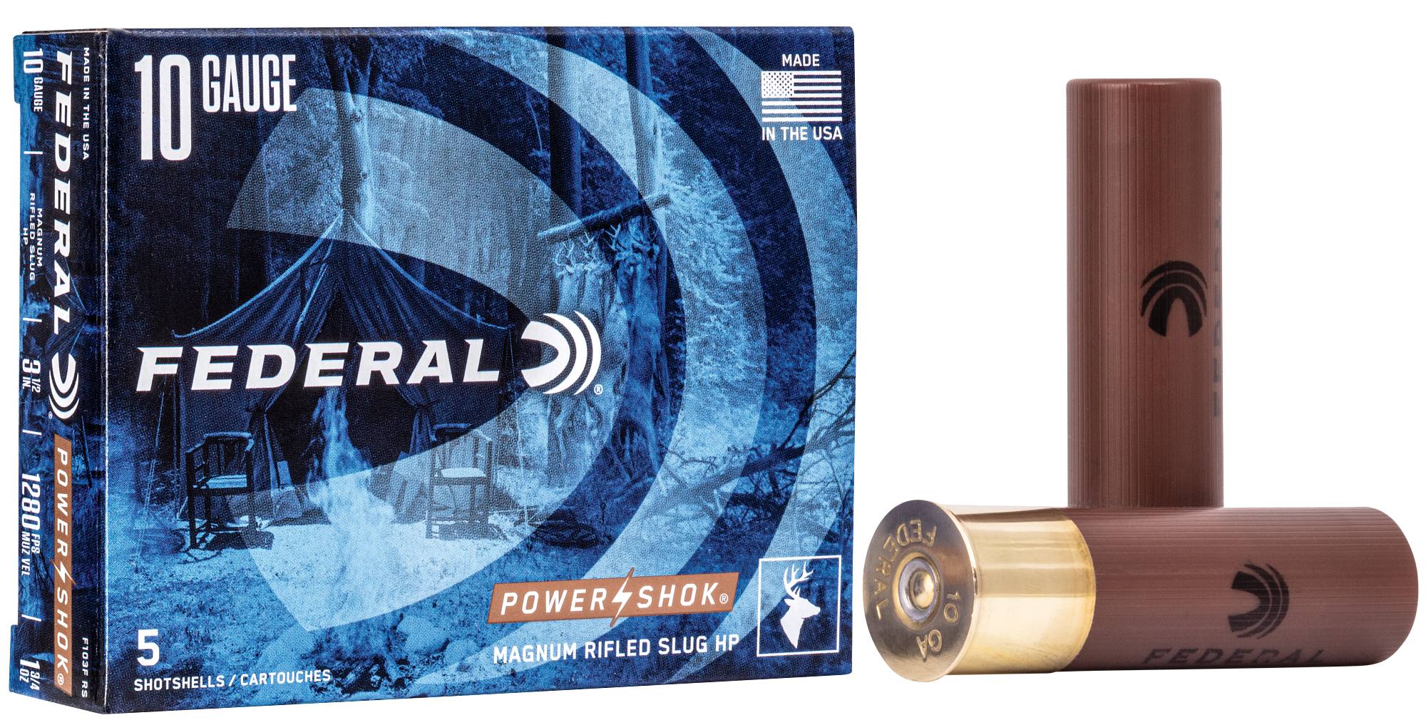 Federal Premium Power-Shok Rifled Slug, 10 Gauge, 766 Grain, 3-1/2 in, 1280 fps - $23.99 at Federal Premium