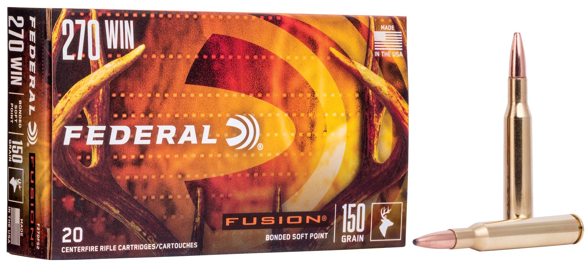 Buy Fusion Rifle 270 Win Ammo | 150 Grain, 2850 FPS | Federal