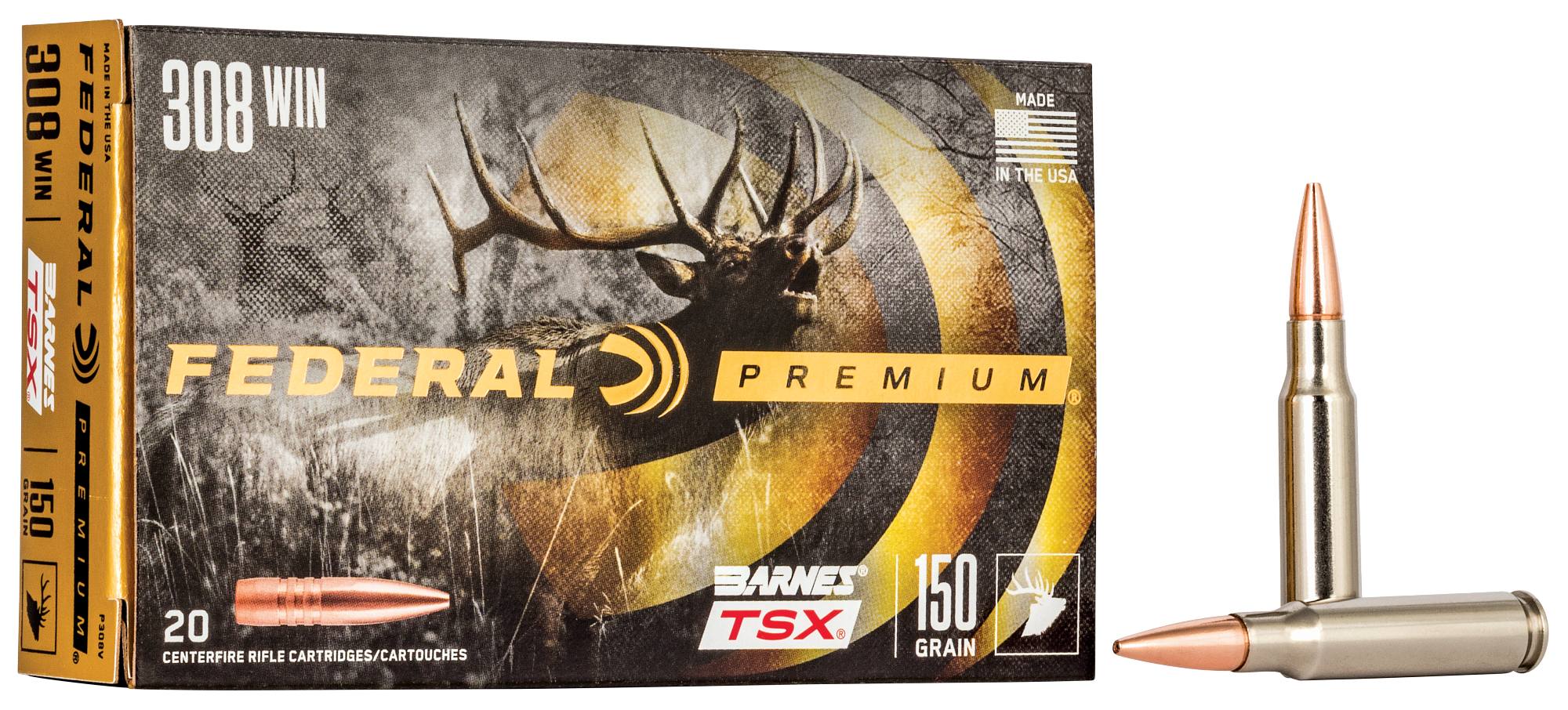 Federal Premium Barnes TSX, 308 Win, 150 Grain, Barnes Triple-Shock X Bullet (TSX), 2820 fps - $68.99 at Federal Premium