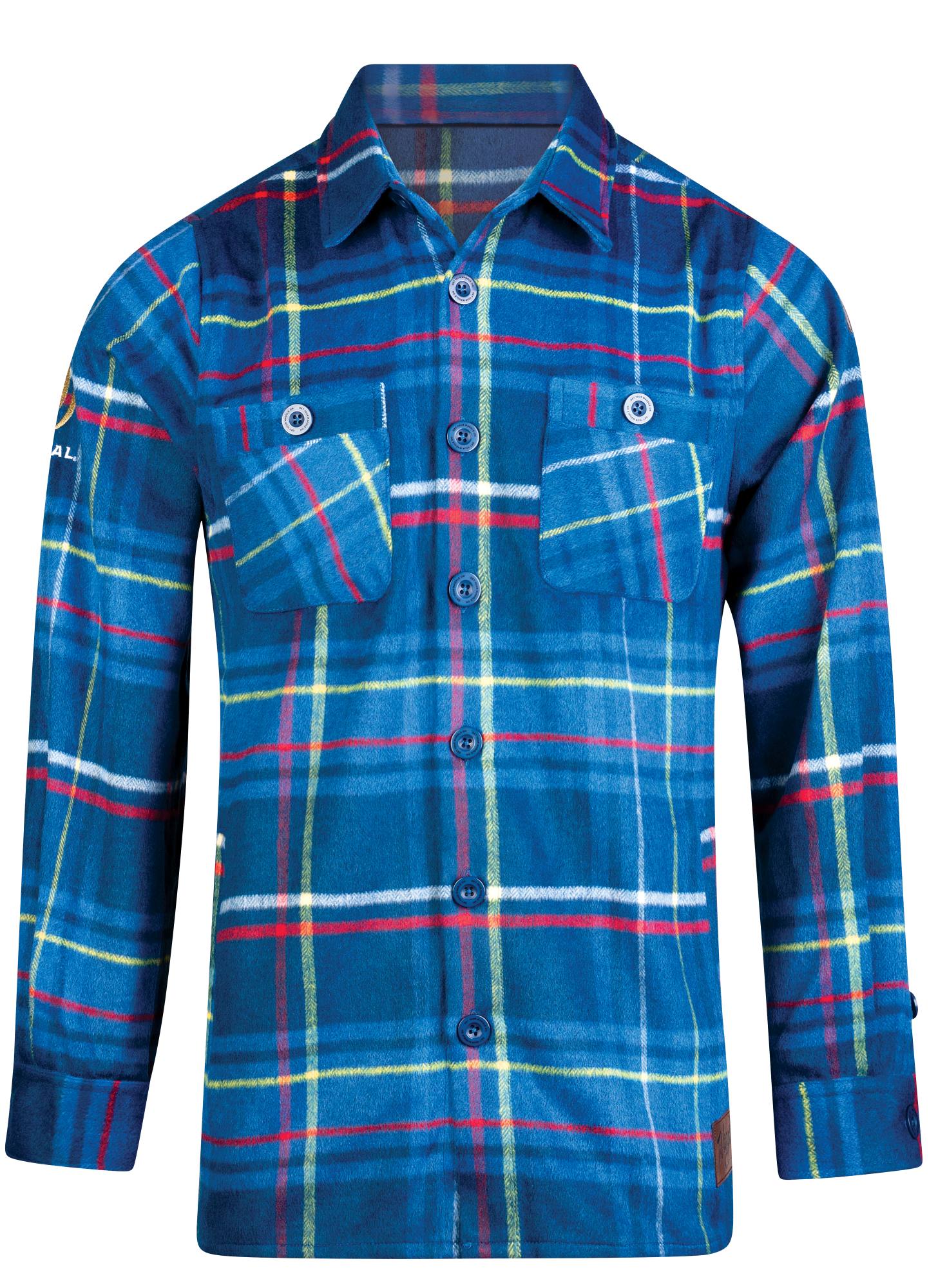 Federal/Waggle Flannel Shirt Navy, Navy, 3XL