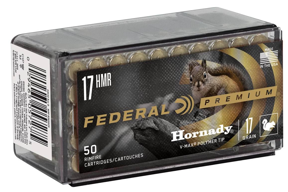 Federal Premium Varmint & Predator Hornady V-Max, 17 HMR, 17 Grain, V-Max(R), 2530 fps - $24.99 at Federal Premium