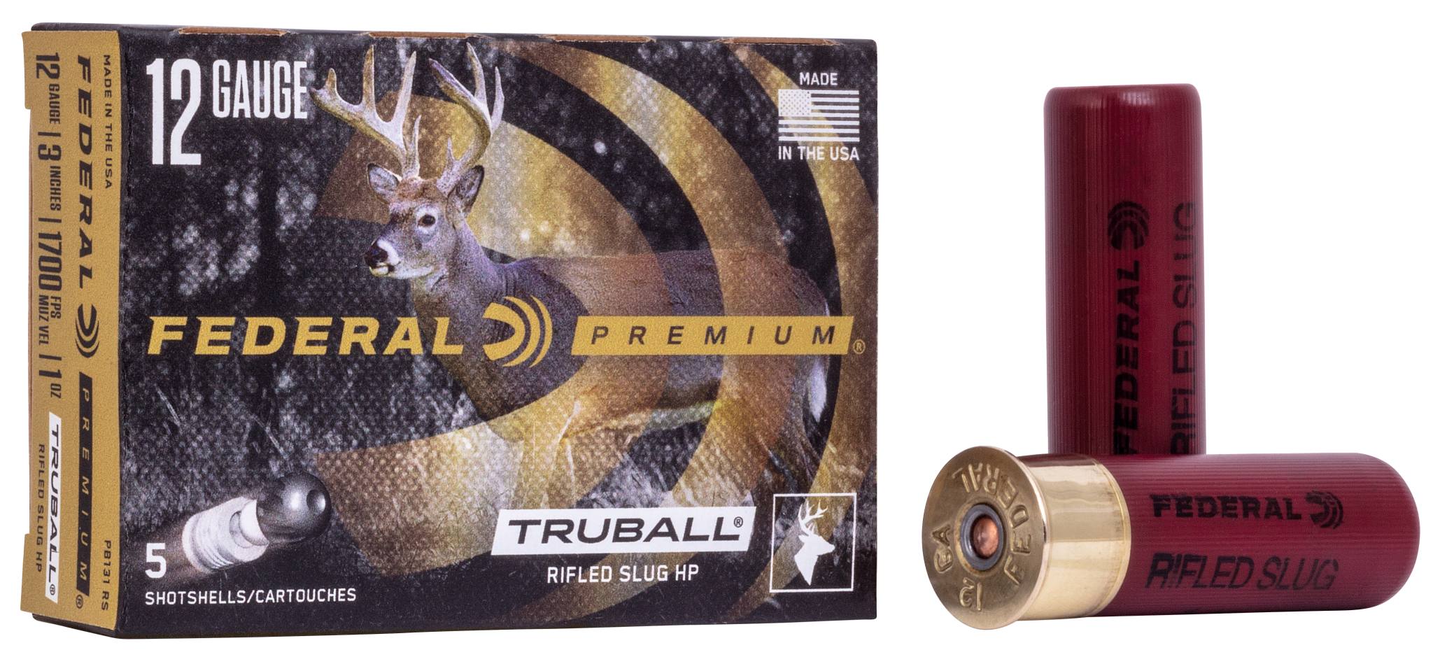 Federal Premium TruBall Rifled Slug, 12 Gauge, 438 Grain, 3 in, 1700 fps - $9.99 at Federal Premium