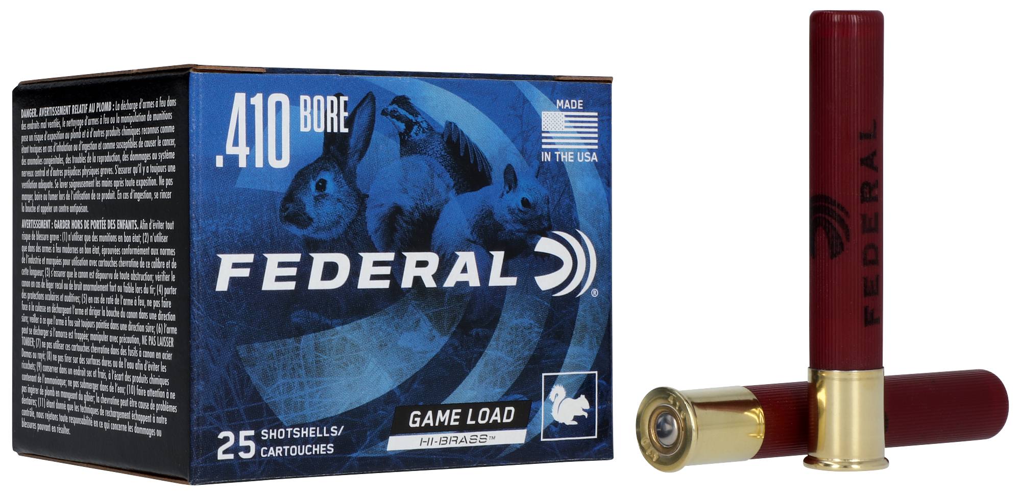 Federal Premium Game Load Upland Hi-Brass, 410 Bore, 6 Shot, 3 in, 11/16 oz, 1135 fps - $32.99 at Federal Premium