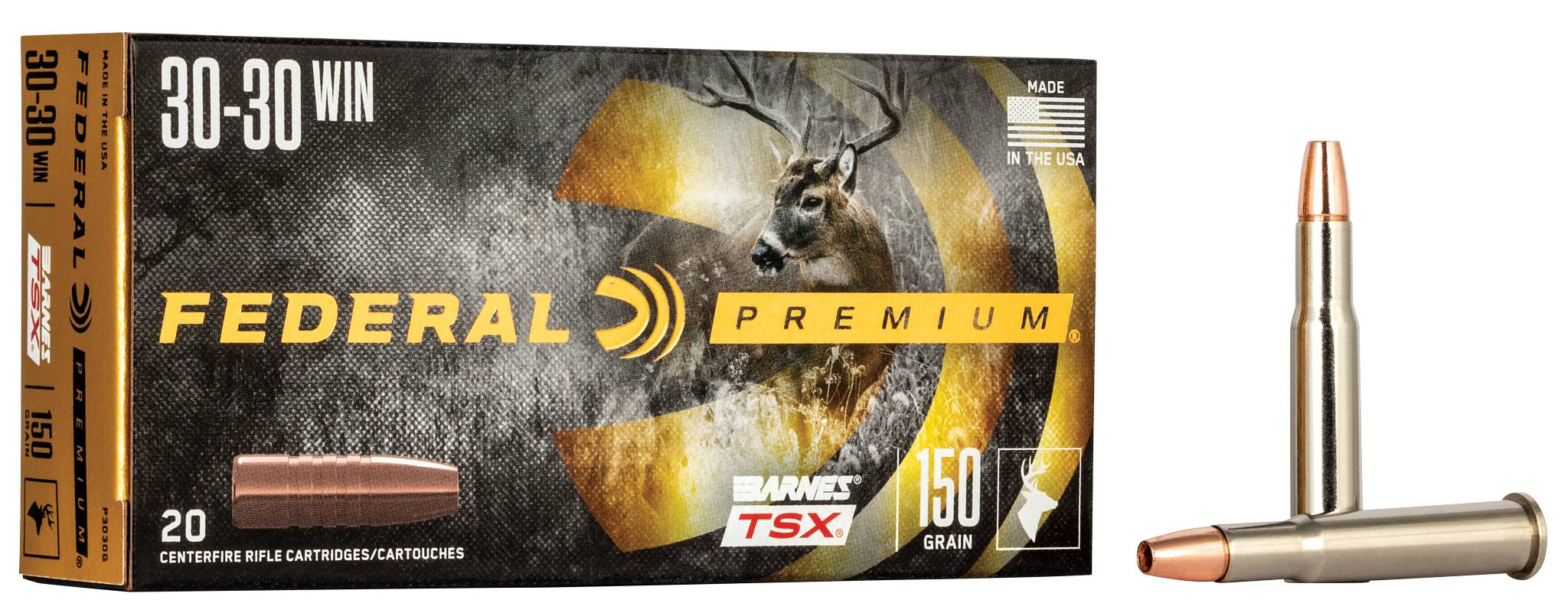 Federal Premium Barnes TSX, 30-30 Win, 150 Grain, Barnes Triple-Shock X Bullet (TSX), 2220 fps - $61.99 at Federal Premium
