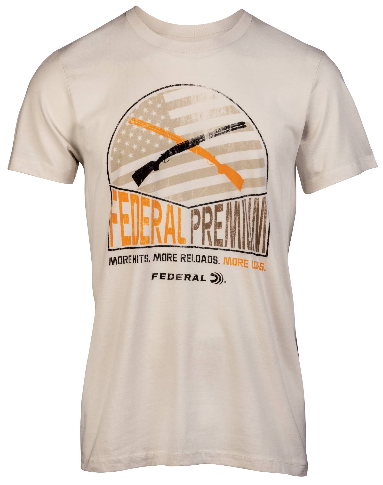 Federal Crossed Shotguns T-Shirt, Natural, Small