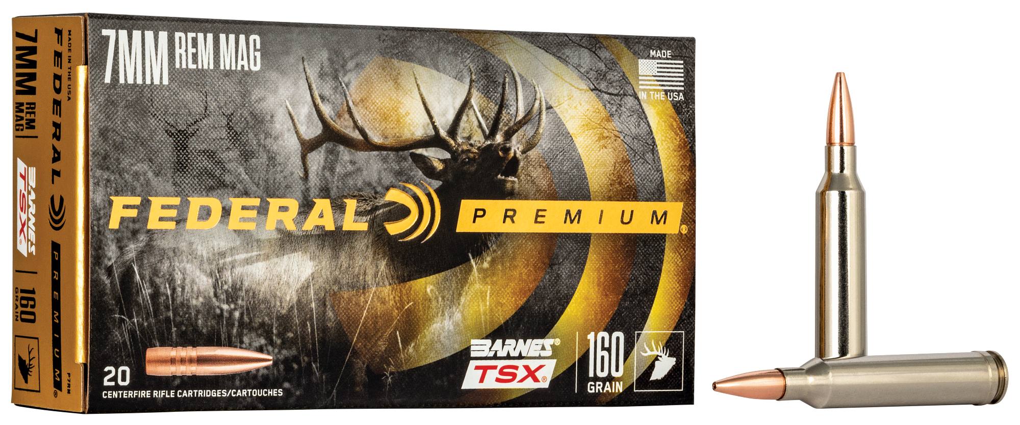 Federal Premium Barnes TSX, 7mm Rem Mag, 160 Grain, Barnes Triple-Shock X Bullet (TSX), 2940 fps - $81.99 at Federal Premium