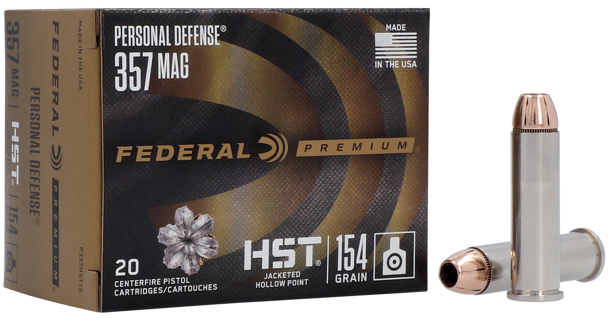 Buy Personal Defense HST 357 Magnum Ammo | 154 Grain, 1340 FPS