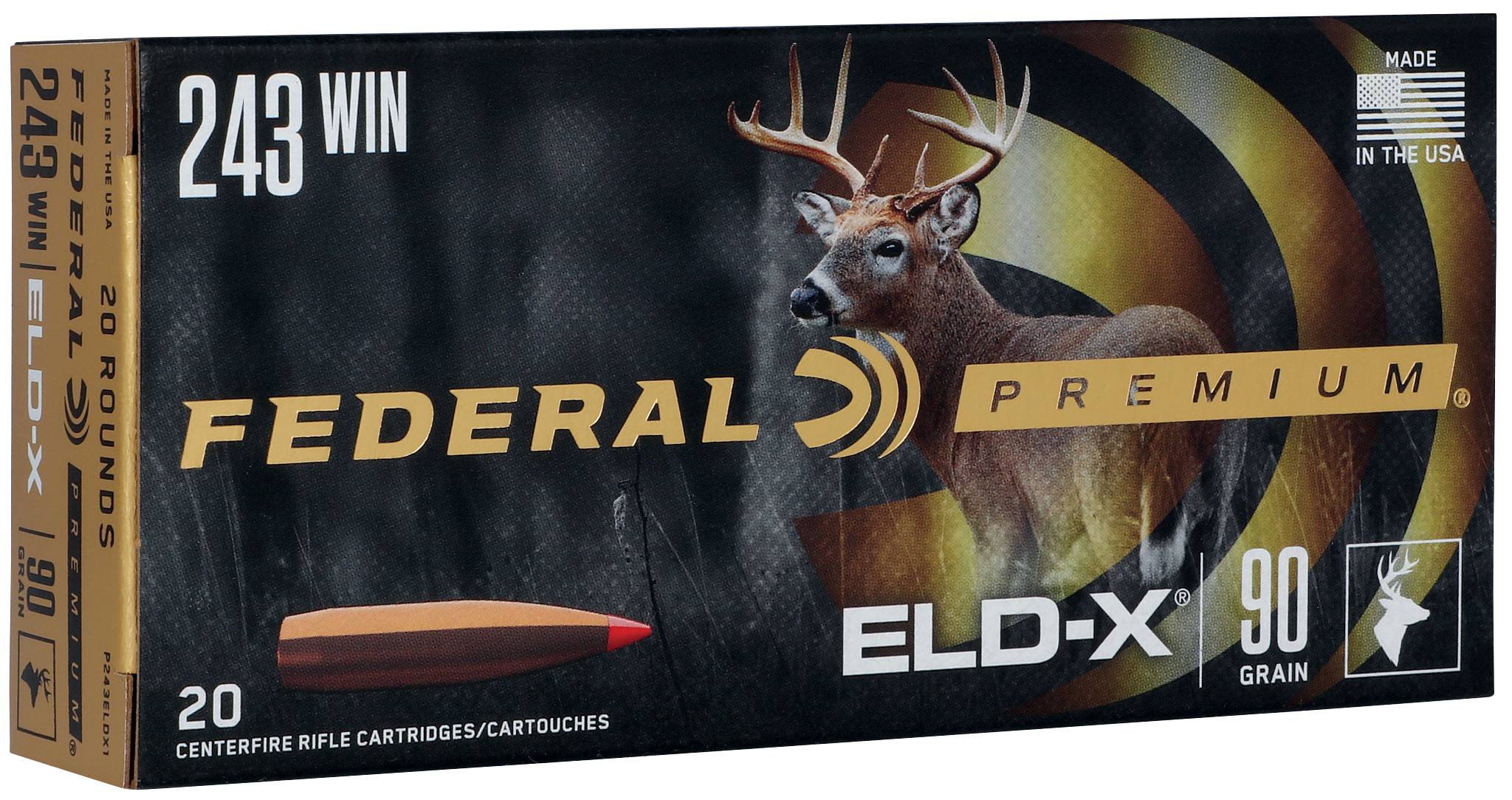 Buy ELD-X 243 Win Ammo | 90 Grain, 3150 FPS | Federal