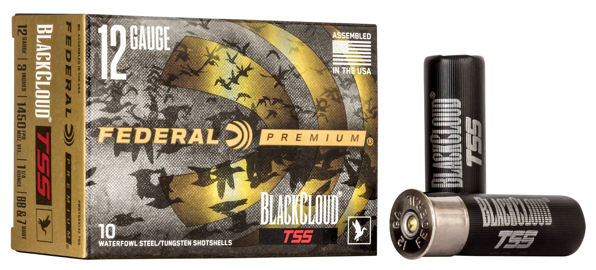 Federal Premium Black Cloud TSS, 12 Gauge, BB and 7 Shot, 3 in, 1 1/4 oz, 1450 fps - $64.99 at Federal Premium